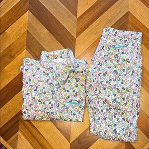 Victoria's Secret Multicolor Heart Pajama Set 100% cotton